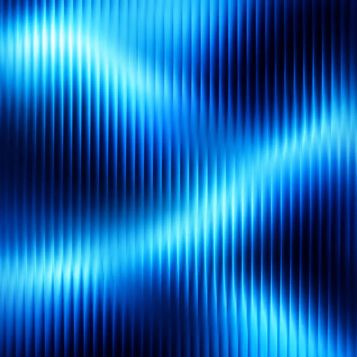 An electric blue current running through ordered vertical bands.